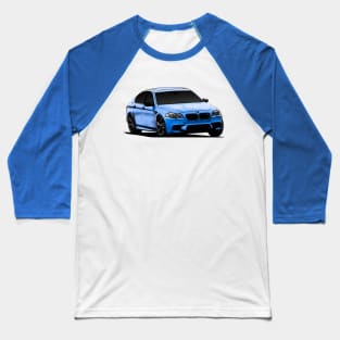 BMW M5 F10 Blue Baseball T-Shirt